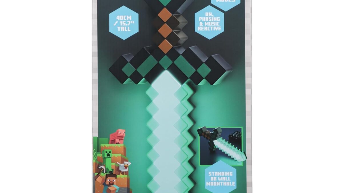 「公式ライセンス！マインクラフトダイヤモンド剣ルームライト、今ならお得！」