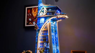 「レゴアベンジャーズタワーを輝かせる！LEDライトキット」